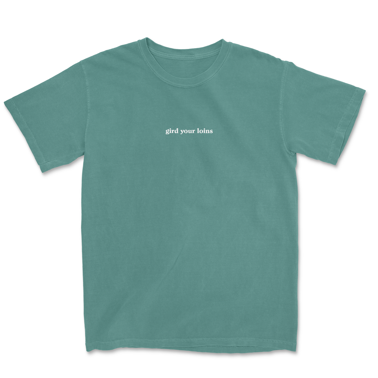 GIRD YOUR LOINS EMBROIDERED TEE