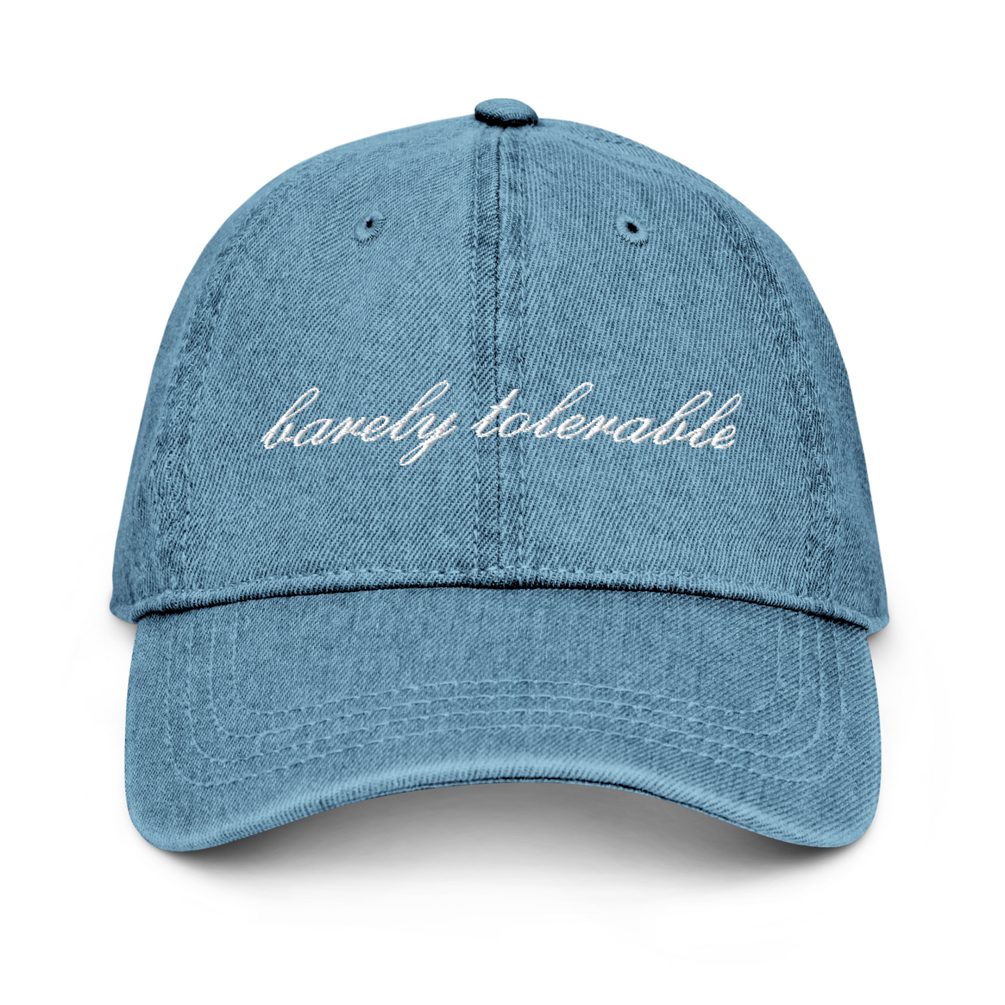 BARELY TOLERABLE DENIM HAT