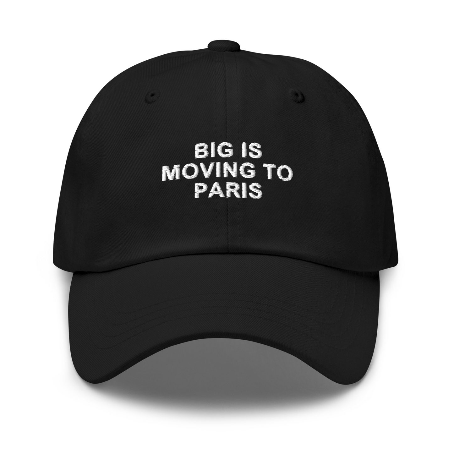 BIG IS MOVING TO PARIS EMBROIDERED HAT