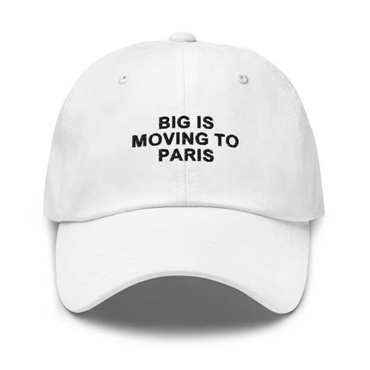 BIG IS MOVING TO PARIS EMBROIDERED HAT