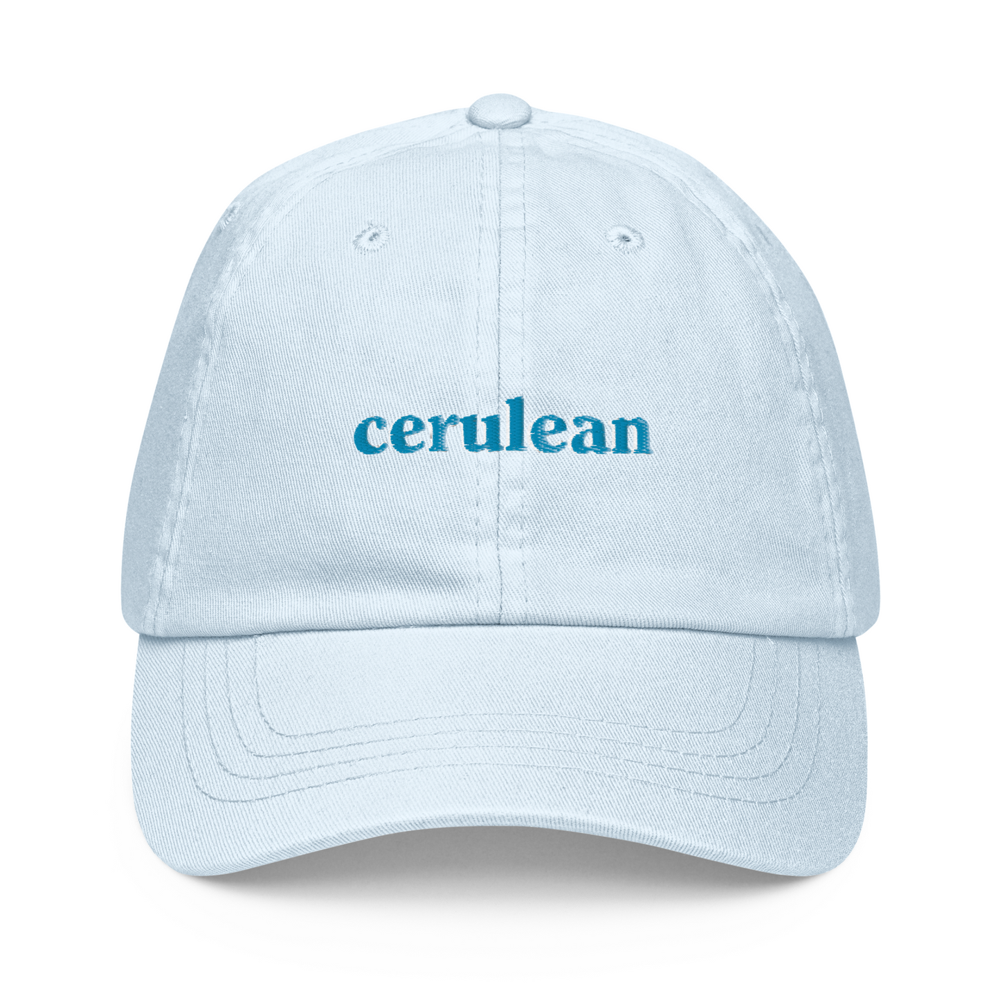 CERULEAN EMBROIDERED HAT