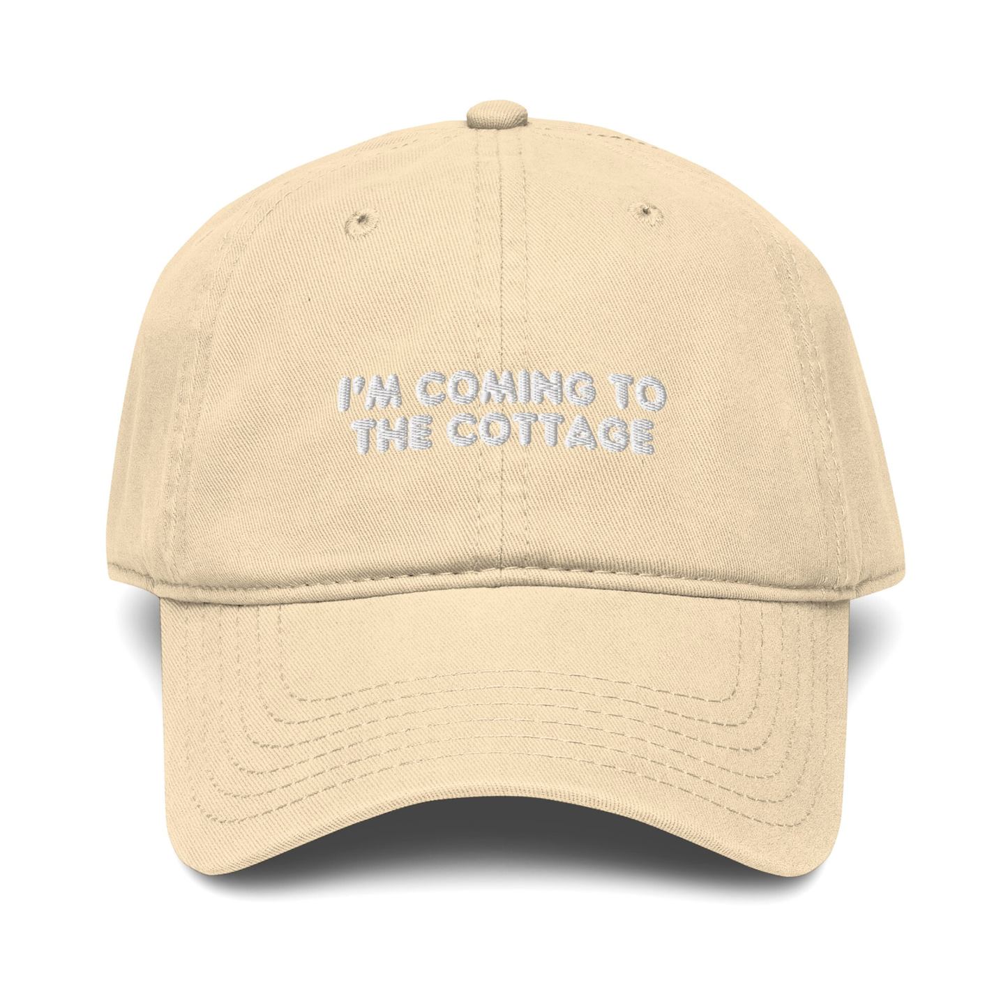 COMING TO THE COTTAGE EMBROIDERED HAT