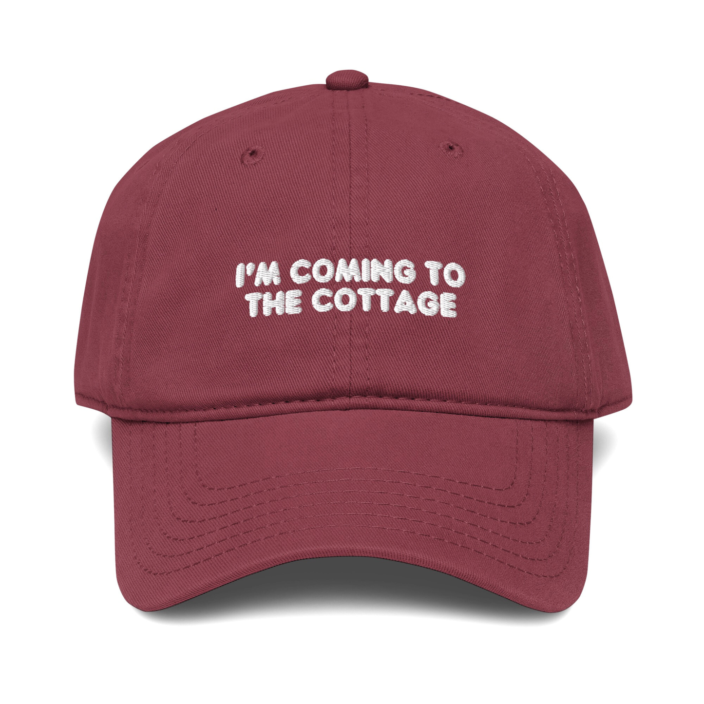 COMING TO THE COTTAGE EMBROIDERED HAT