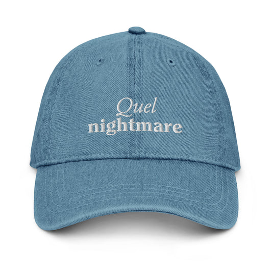 QUEL NIGHTMARE DENIM HAT