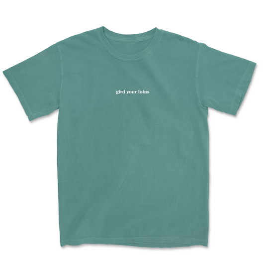GIRD YOUR LOINS EMBROIDERED TEE