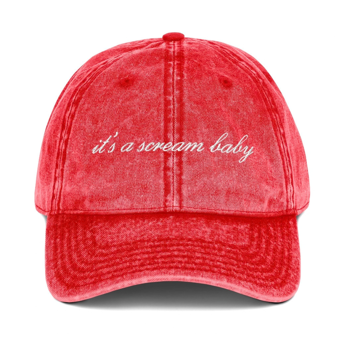 IT'S A SCREAM EMBROIDERED HAT