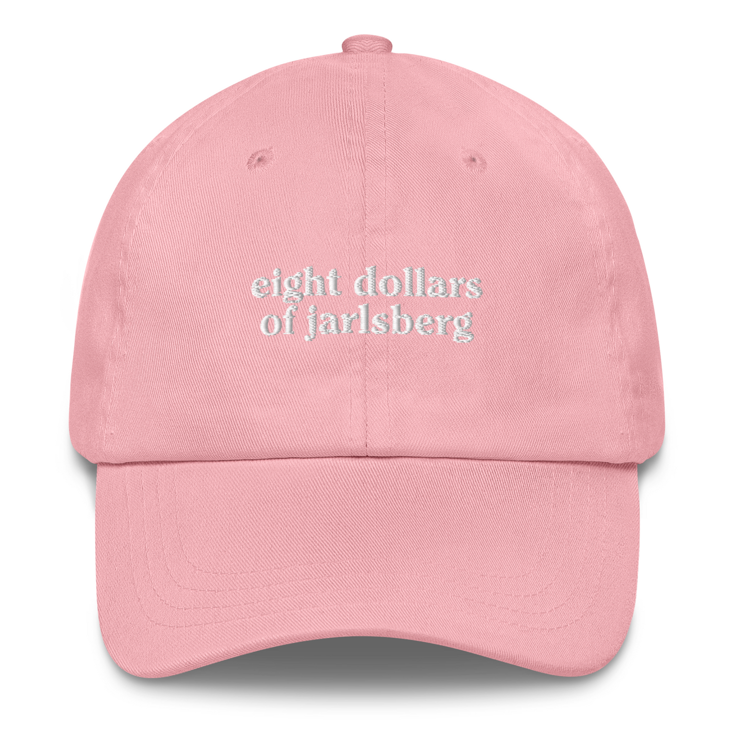EIGHT DOLLARS OF JARLSBERG EMBROIDERED HAT
