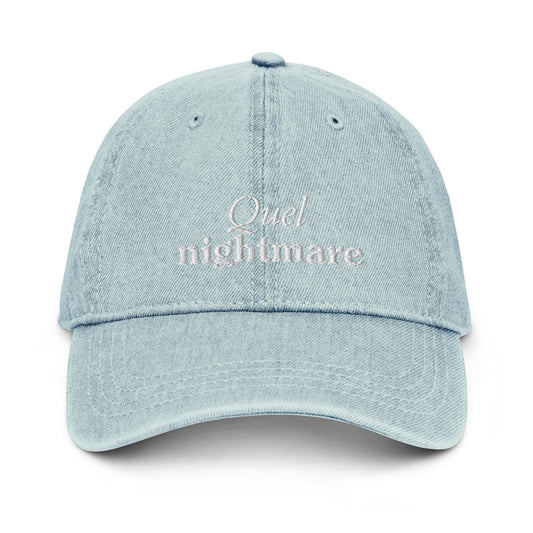 QUEL NIGHTMARE DENIM HAT