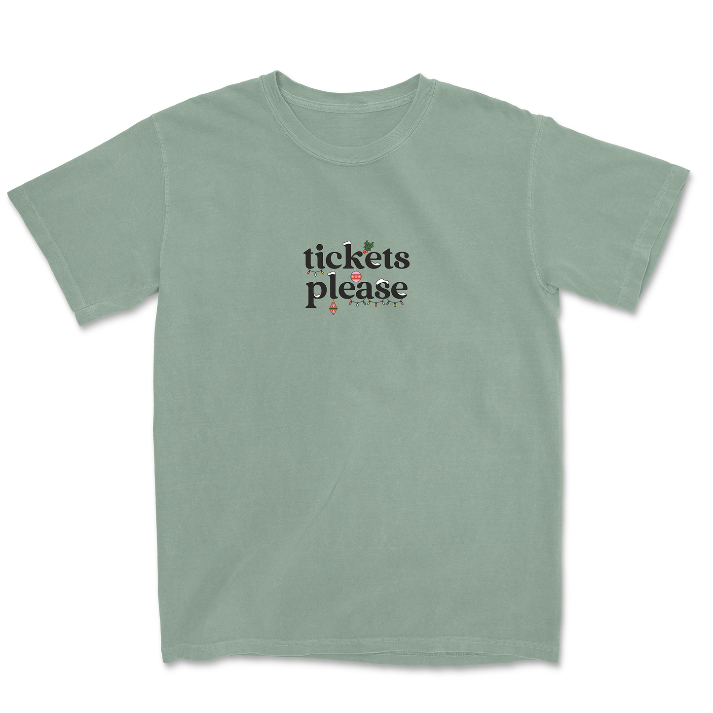 TICKETS PLEASE CHRISTMAS LOGO TEE